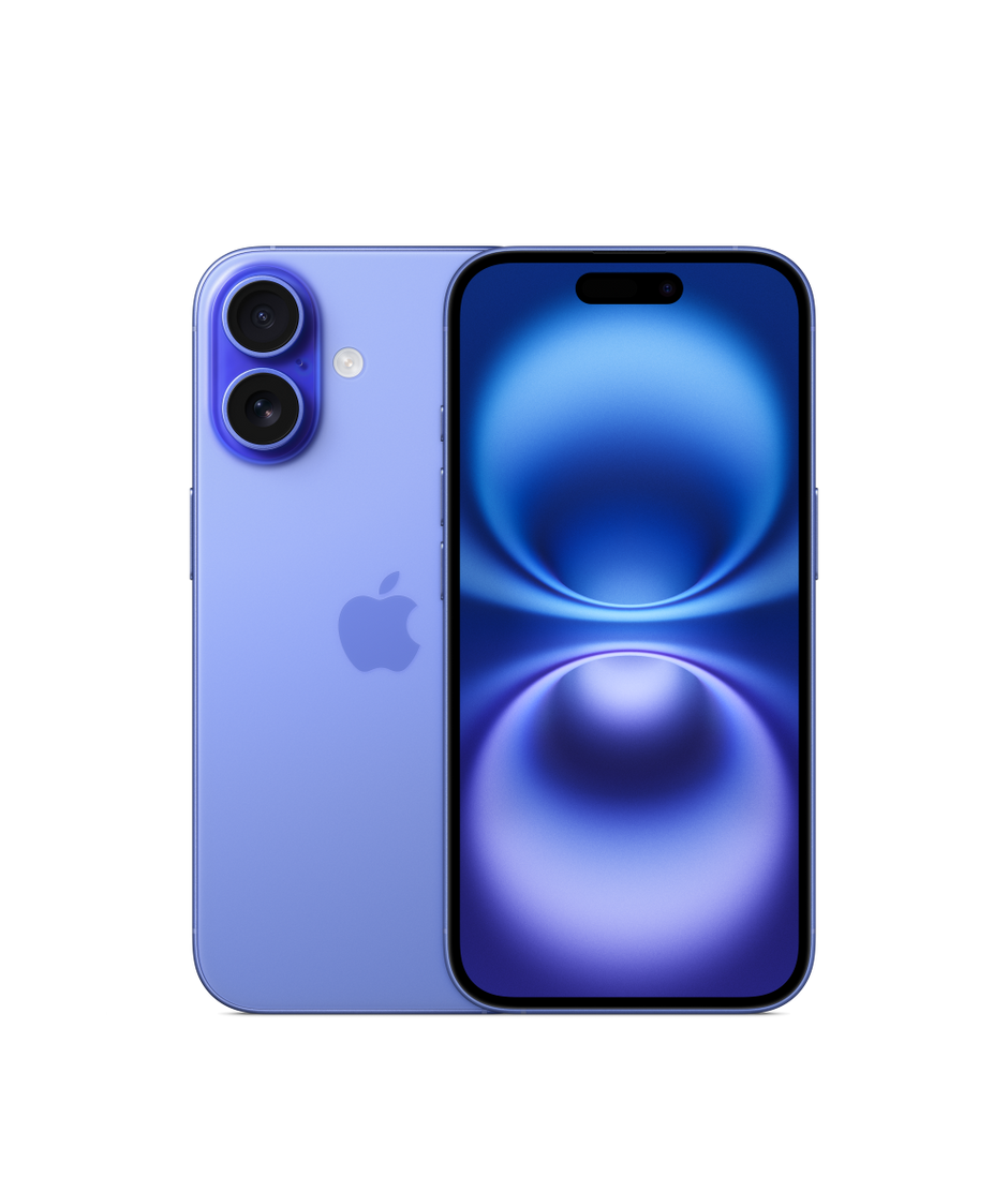 iPhone 16 em azul ultramarino